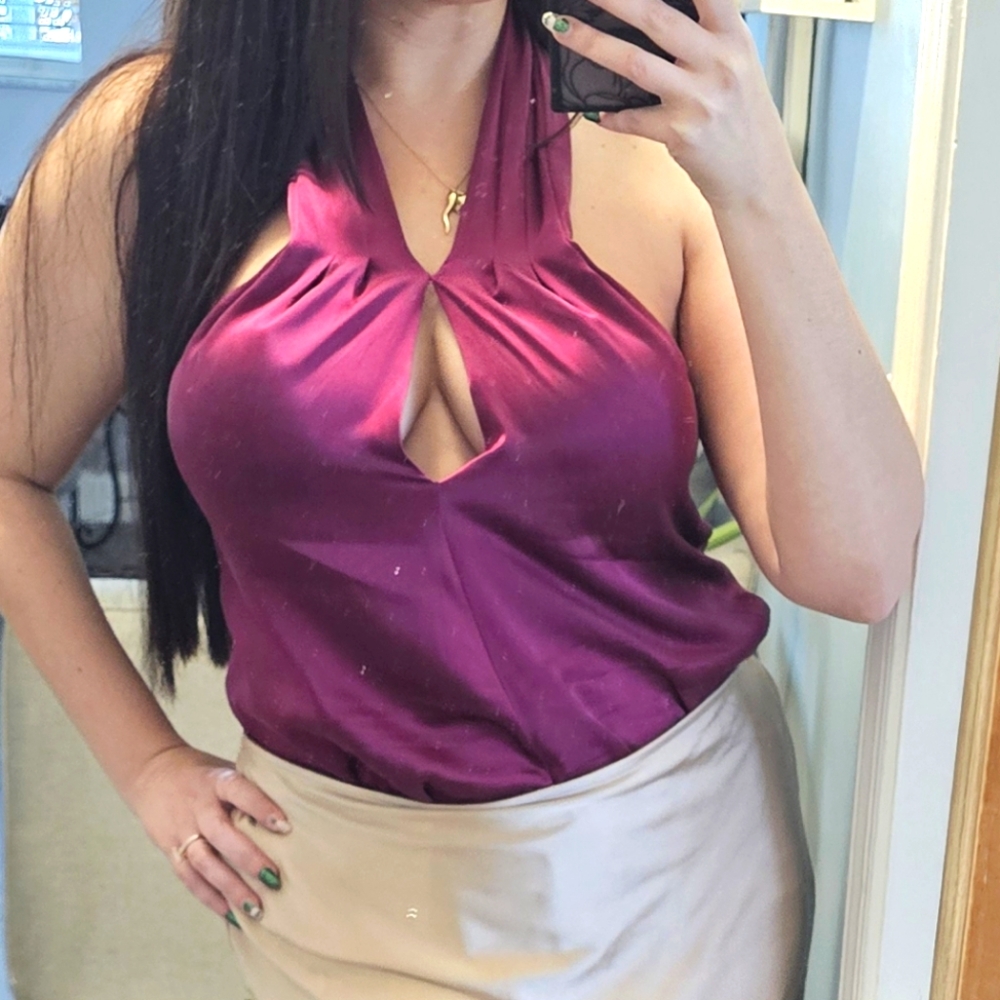 Amanda Uprichard Plum Top size small